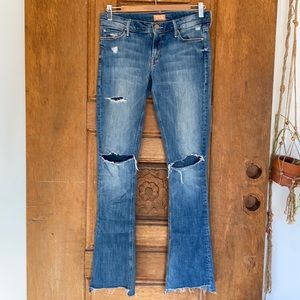 Mother denim jean runaway whole lotta trouble 28